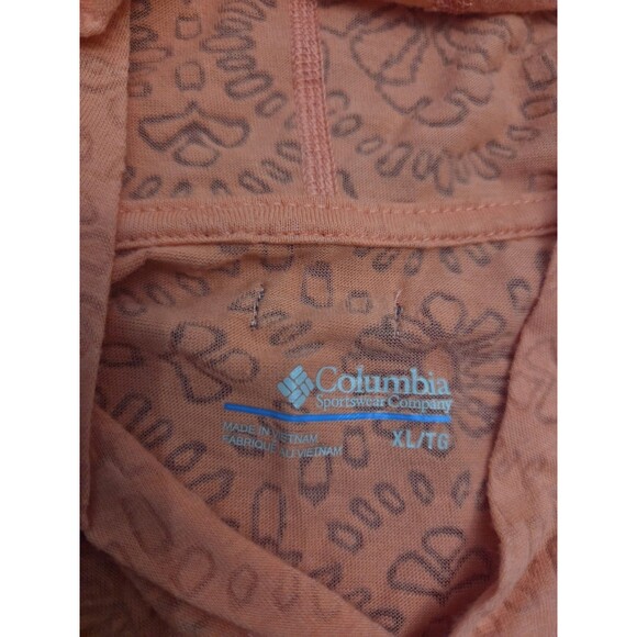 ! Columbia 3/4 Sleeve Hooded Shirt Women's XL Pink - Picture 3 of 5